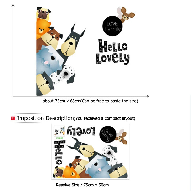 Cartoon Cute Animals 3D Dog Edge