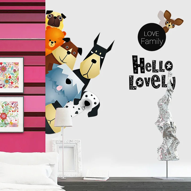 Cartoon Cute Animals 3D Dog Edge