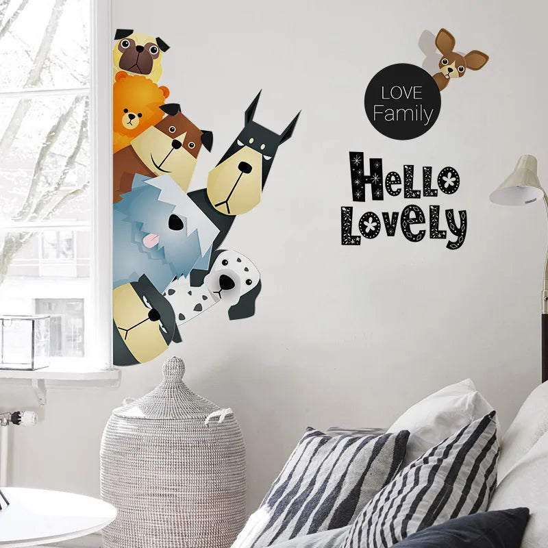 Cartoon Cute Animals 3D Dog Edge