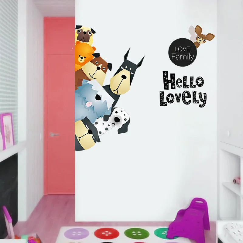 Cartoon Cute Animals 3D Dog Edge