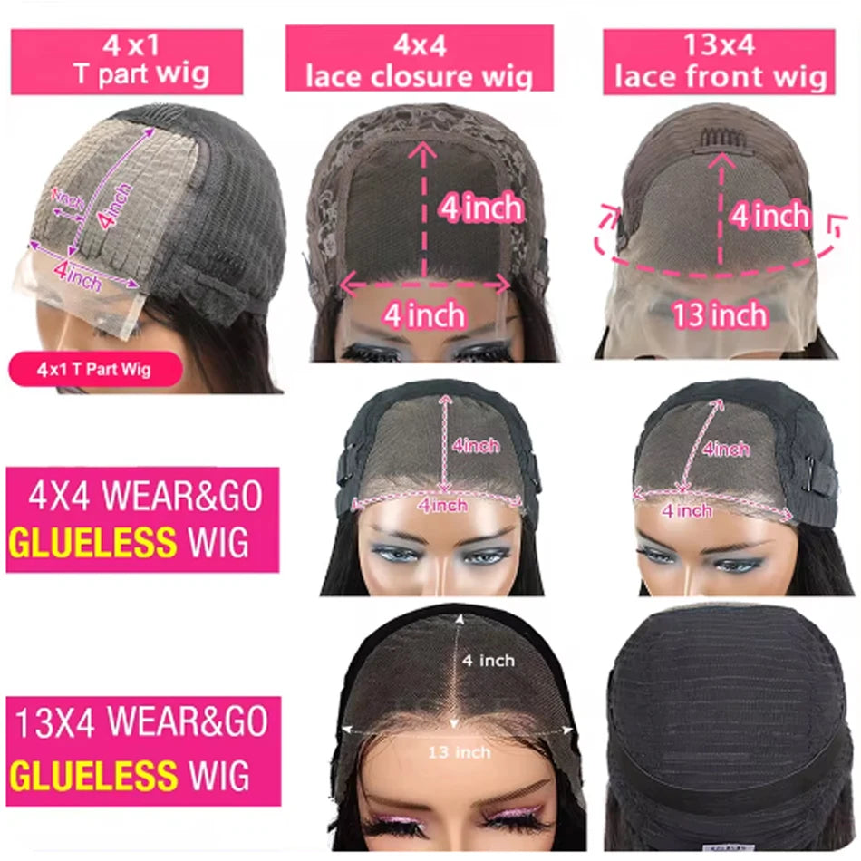 Kinky Straight Short Bob 100% Human Hair Wig