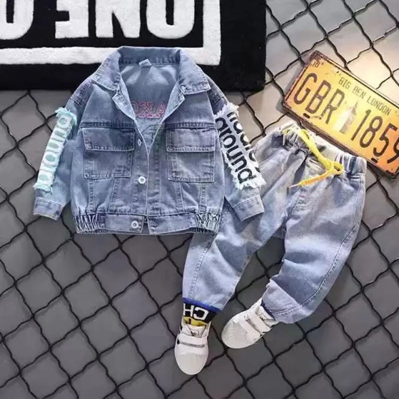 Boys' Denim Set Spring Outfit