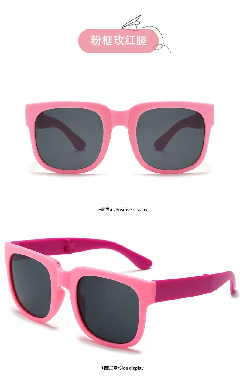 Colorful Folding Sunglasses Outdoor Kids