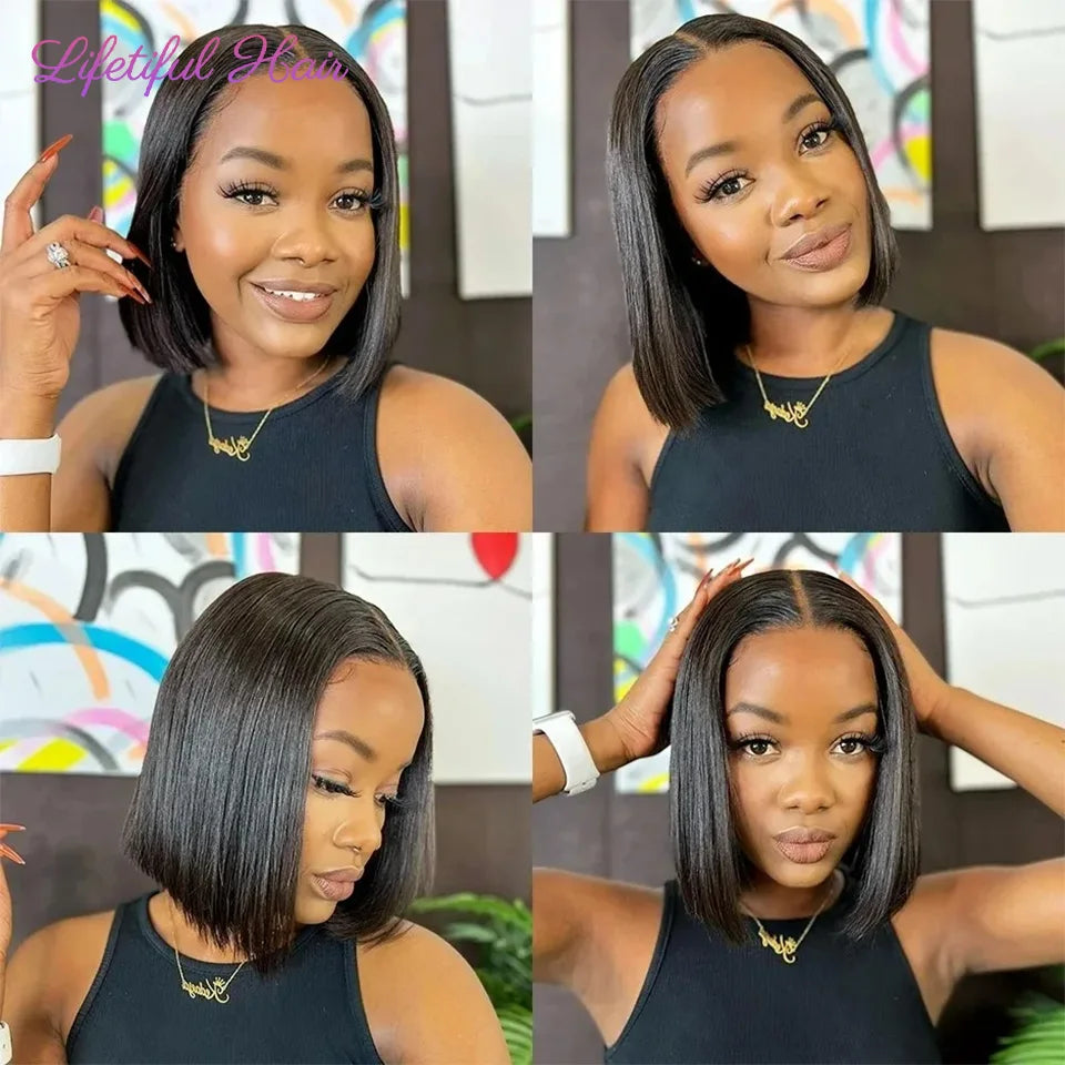 Glueless Bob Hair Wig Human Hair
