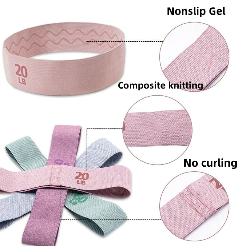 Fabric Elastic Resistance Bands Fitness Equipment