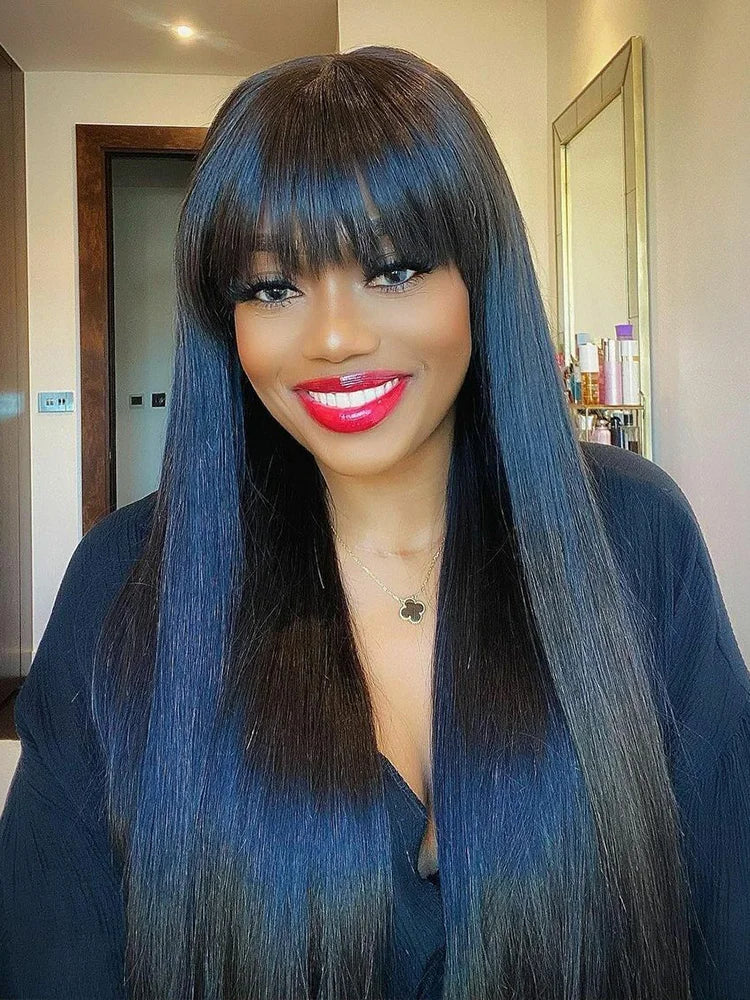 Brazilian Straight Human Hair Wigs