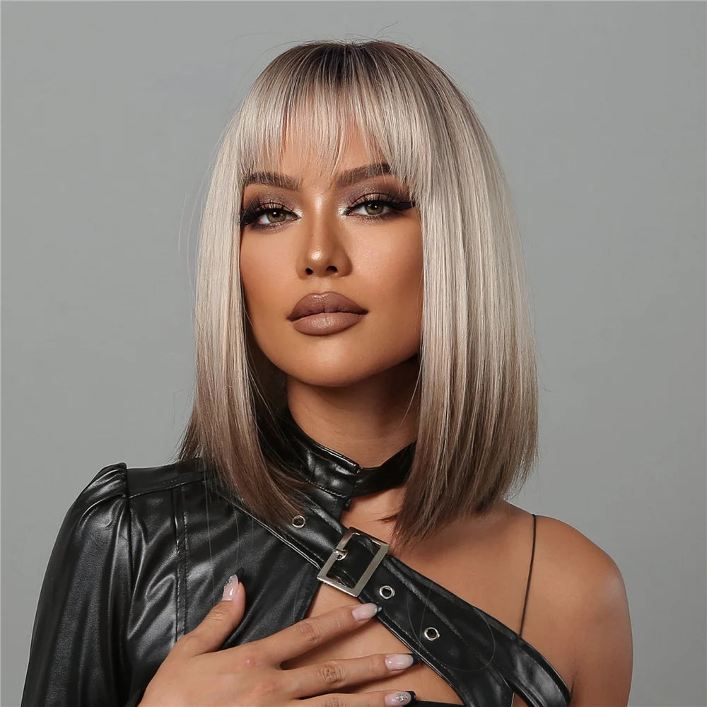 Short Straight Synthetic Wigs for Women
