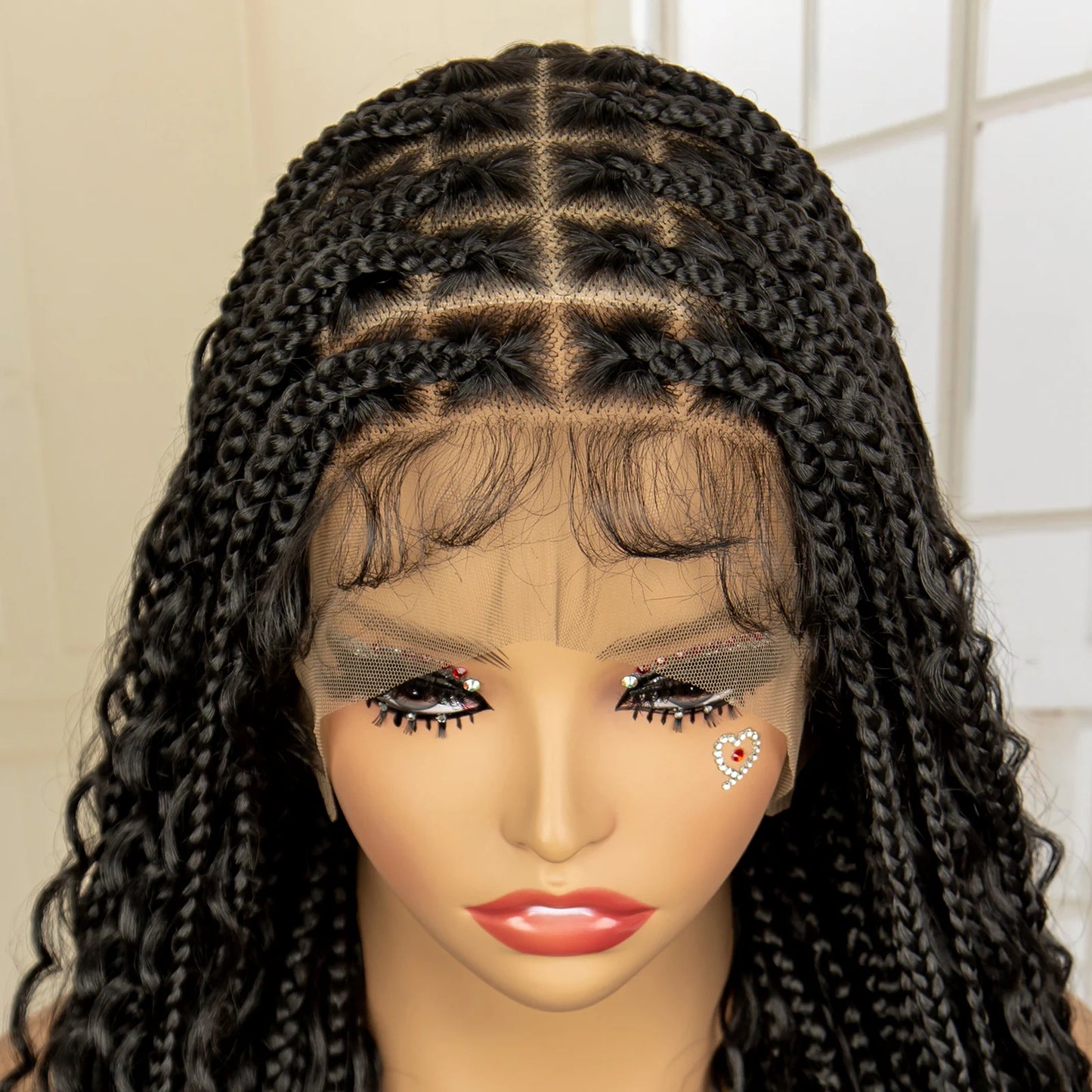 Long Boho Braided Wigs with Baby Hair