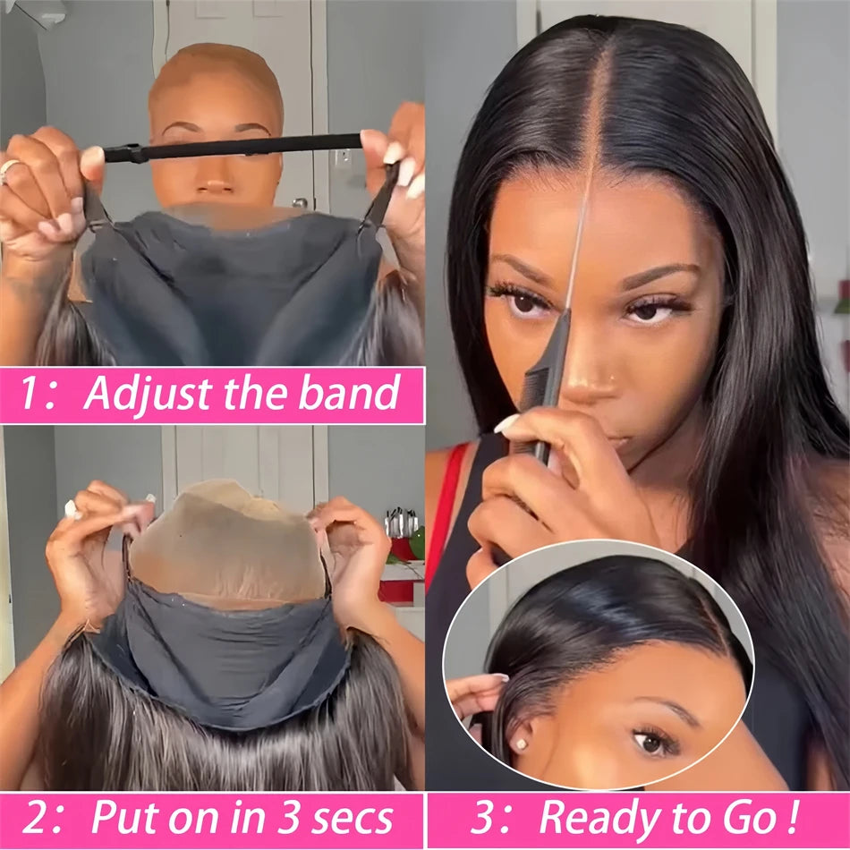 Glueless Wigs Human Hair Ready To Wear