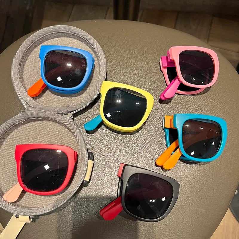Colorful Folding Sunglasses Outdoor Kids