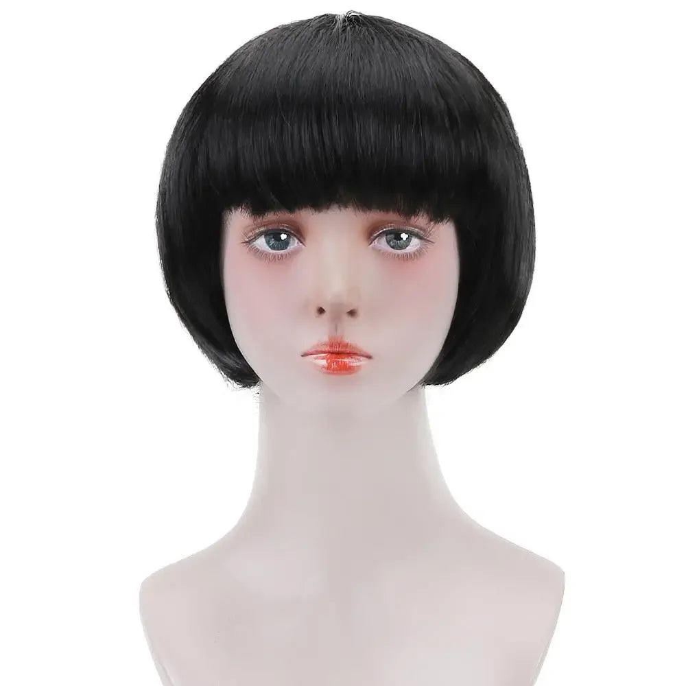 10"Bob Synthetic Wig With Bangs For Black