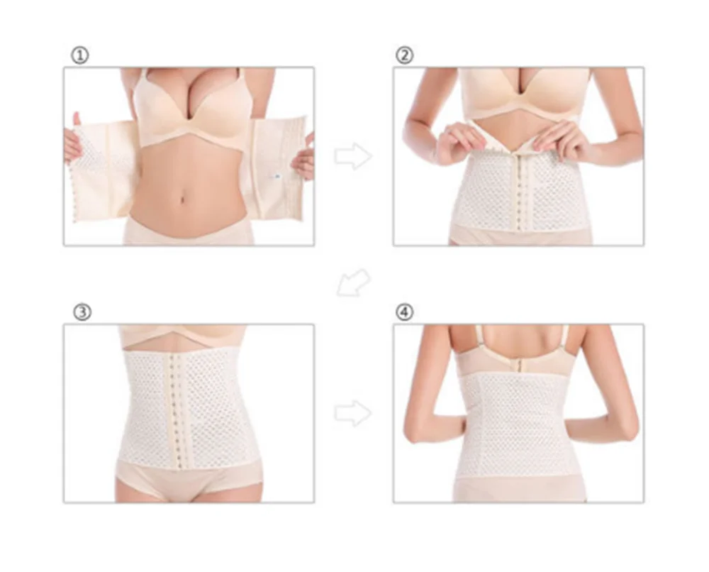 Women Latex Waist Trainer Body Shaper