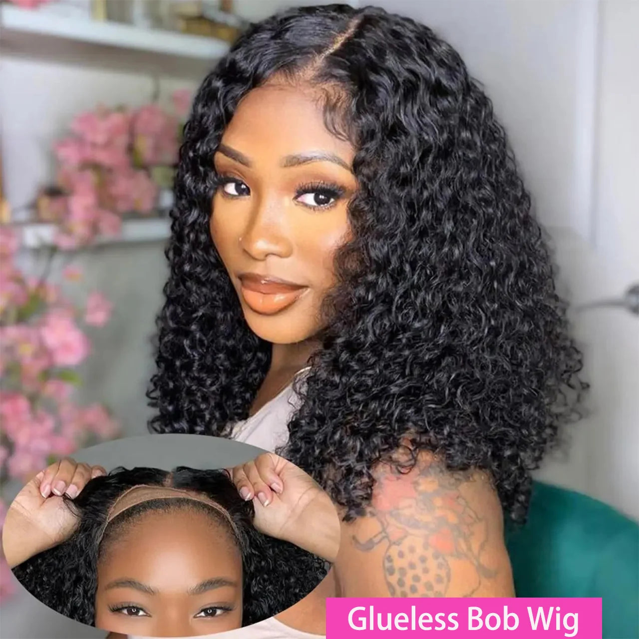 Glueless Wigs Human Hair Brazilian Short