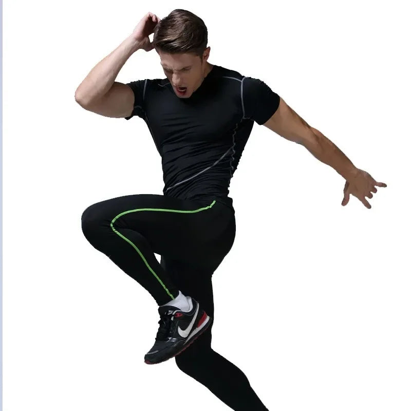 Quick-drying sports fitness wear men short