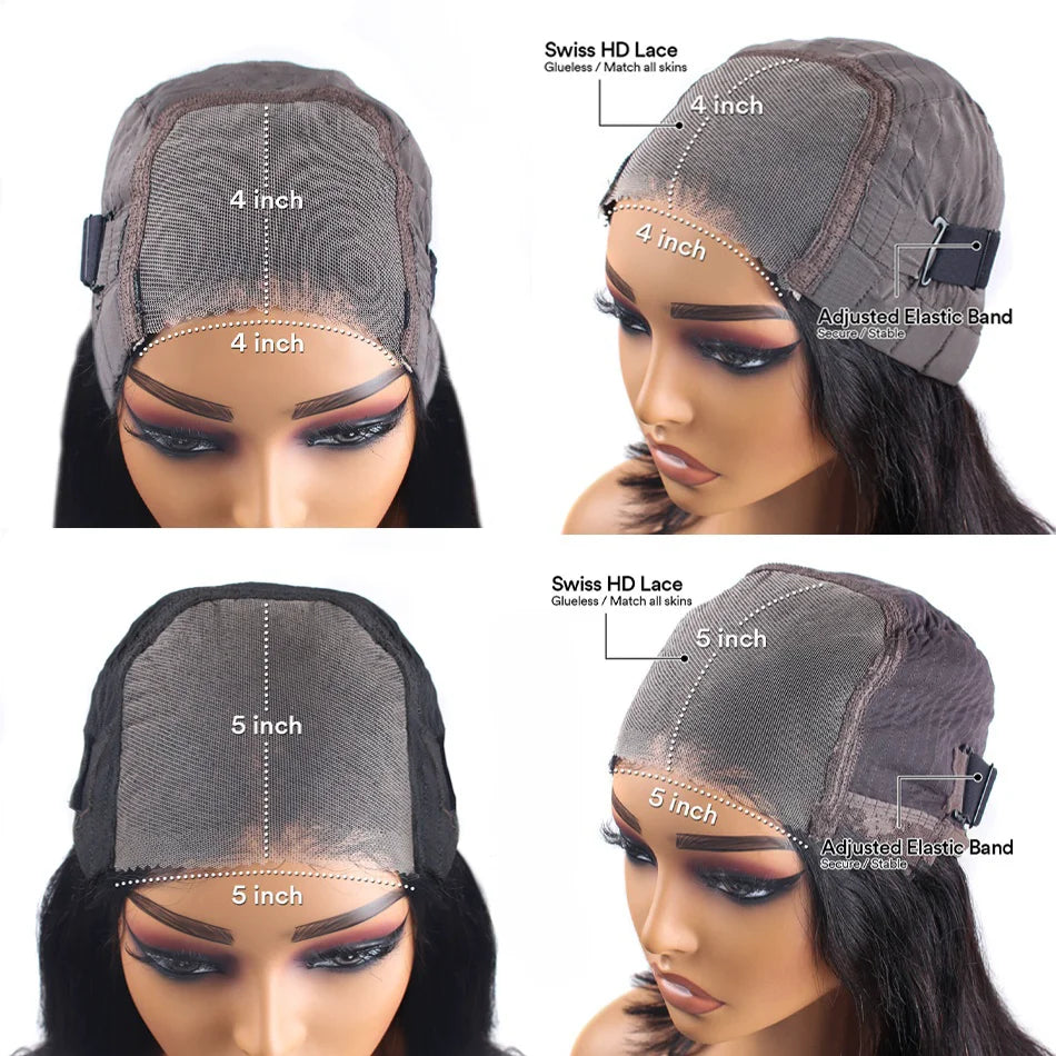 Glueless Wigs Human Hair Ready To Wear