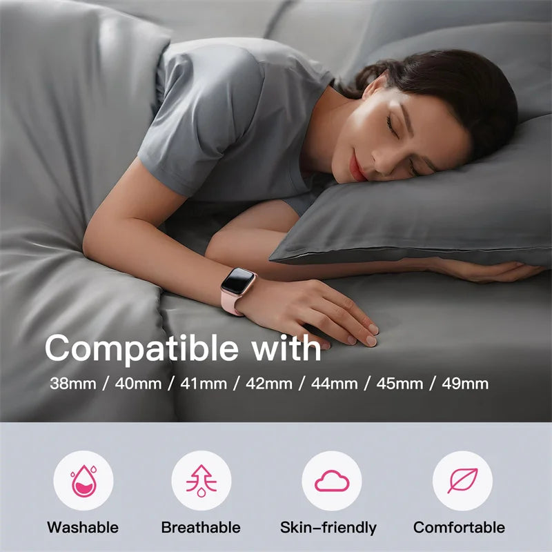Silicone sport band For apple watch