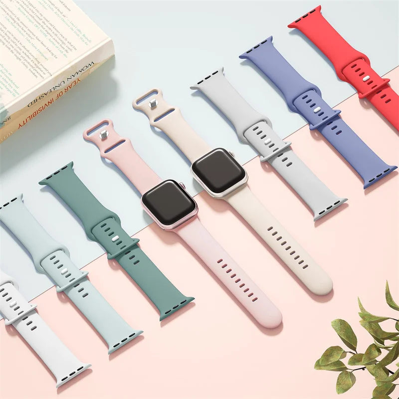 Silicone sport band For apple watch