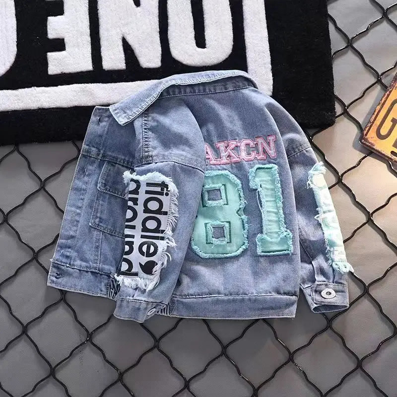 Boys' Denim Set Spring Outfit