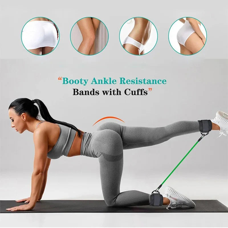 Resistance Band Set Ankle Straps Workout