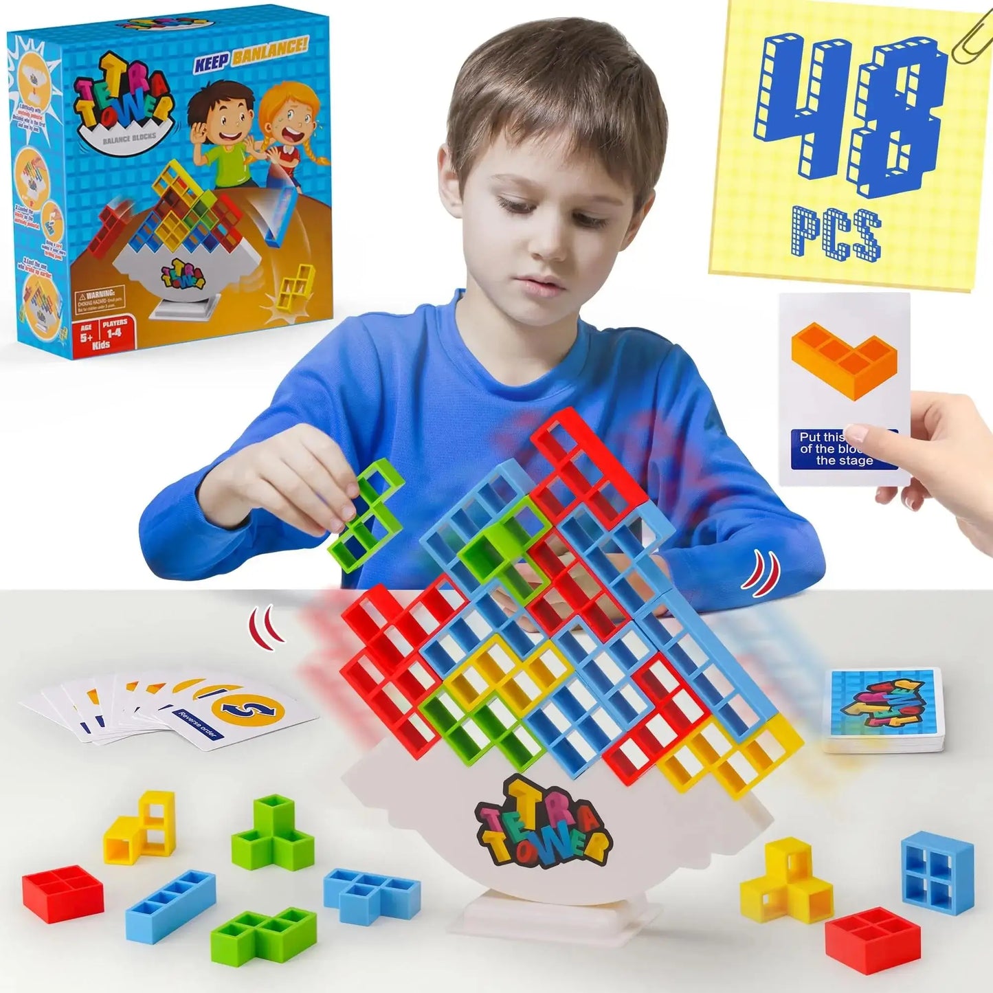 Tetra Tower Fun Balance Stacking Building