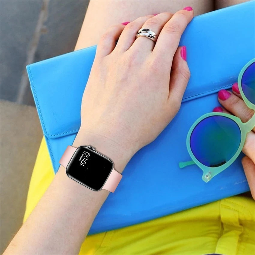 Silicone sport band For apple watch