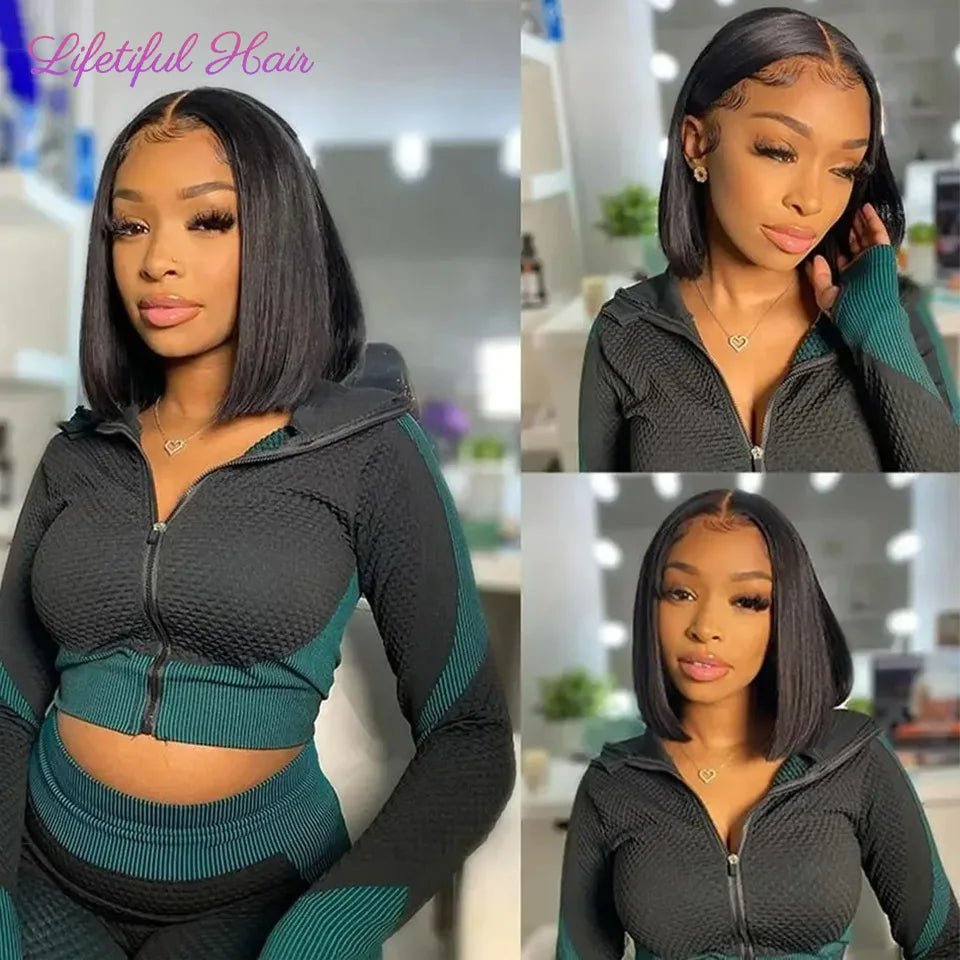 Glueless Bob Hair Wig Human Hair