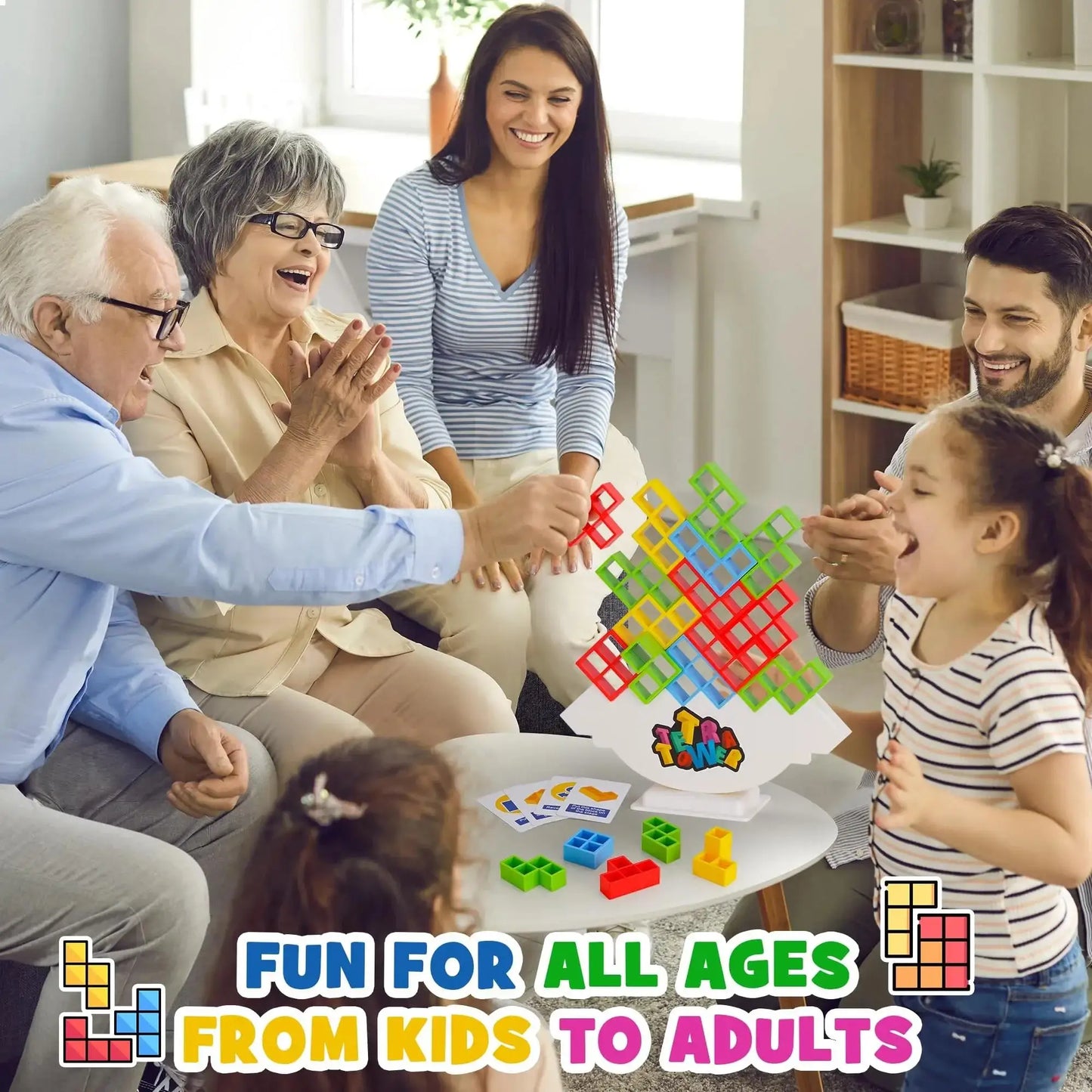 Tetra Tower Fun Balance Stacking Building