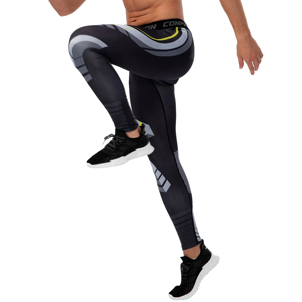 Men Running Pants Compression Jogging Leggings