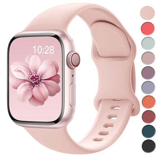 Silicone sport band For apple watch