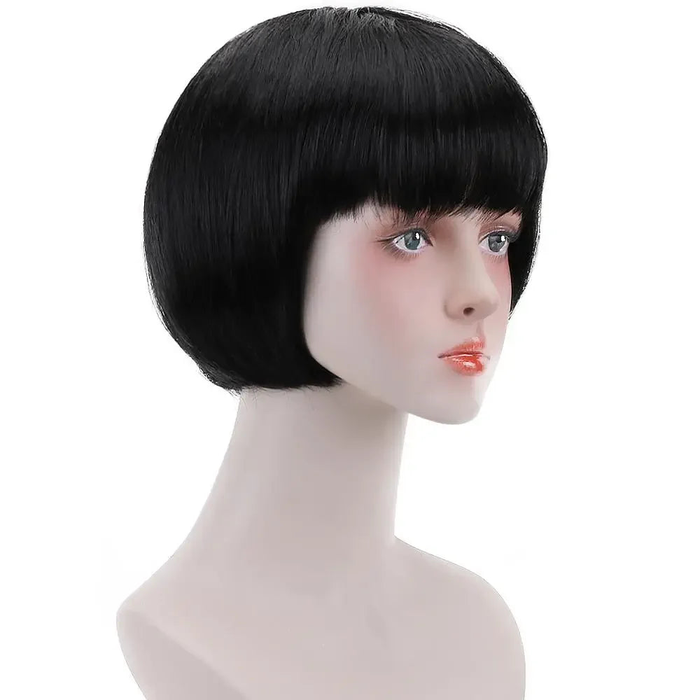 10"Bob Synthetic Wig With Bangs For Black