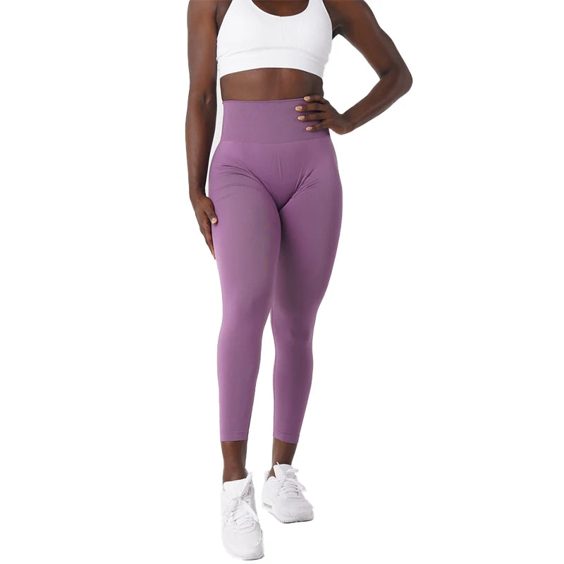 Solid Seamless Leggings Women Soft Workout