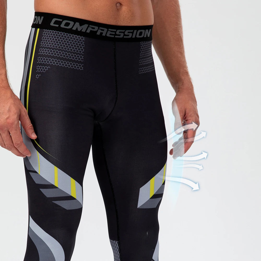 Men Running Pants Compression Jogging Leggings